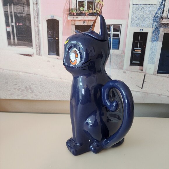 Anime Ceramic Cat Teapot - Sailor Moon Luna - Purple - Picture 2 of 7
